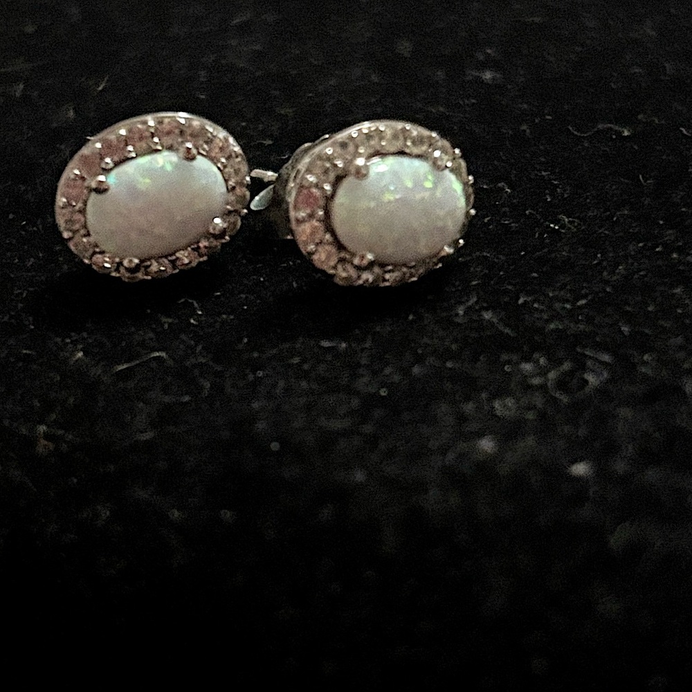 Opal Stud Earrings - image 5